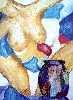Surreal sensual com vaso