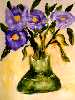 Vaso verde da fiori lill�