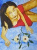 Sonia con fiori
