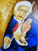 Auto ritratto sonando violino