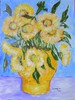 Girasoli in vaso d�oro