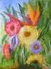Felice Anno Nuovo con fiori